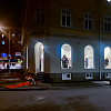Galleri Ekdahl, galleriet sett utifrån under vernissagedagen