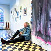 Galleri Ekdahl, utställningsvy med konstnären